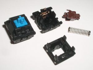 Components of Cherry MX Blue