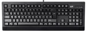 Full size keyboard with 108 keys